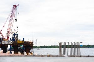 Thilamale' bridge project 33 percent complete