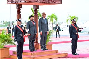 ލަންކާގެ ރައީސް މާލެ ވަޑައިގެންފި 