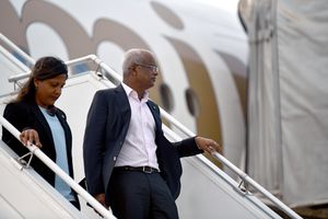 ރަސްމީ ދަތުރުފުޅެއްގައި ރައީސްގެ ދެކަނބަލުން ފ. އަތޮޅަށް 
