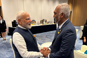 Muizzu and Modi meet on the sidelines of SCO Summit