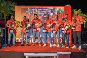 މެޑަލްތަކާ އެކު އައި ބޮޑީބިލްޑިން ޓީމަށް ހޫނު މަރުހަބާ އެއް