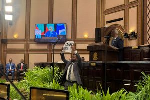 Majlis adjourned as protest halts presidential address