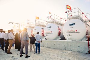 Island Aviation's first fuel farm in Maafaru Airport