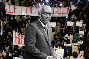 Protesters say Muizzu must apologize