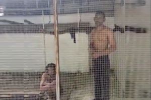 Two held in birdcage for refusing to pay restaurant bills